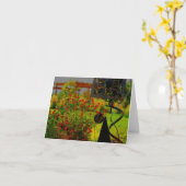 De kaart van de het collectienota van de herfst (Gele Bloem)