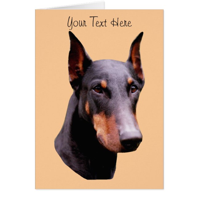 De Kaart van de Hond van het Gezicht van Pinscher (Voorkant)