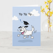 De Kaart van de Hond van Yippee van de Gelukwensen (Gele Bloem)