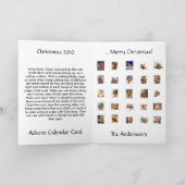 De Kaart van de Kalender van de Komst van Kerstmis (Binnen)