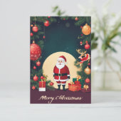 De Kaart van de kerst (Staand voorkant)