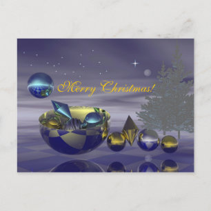 De kaart van de kerstavond