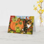 De Kaart van de Kunst van de Herfst van de Herfst (Gele Bloem)