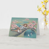 De Kaart van de Kunst van het Meisje van de (Gele Bloem)