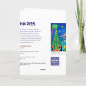 De Kaart van de kunst: Zet Kerstmis van de Baai op (Achterkant)