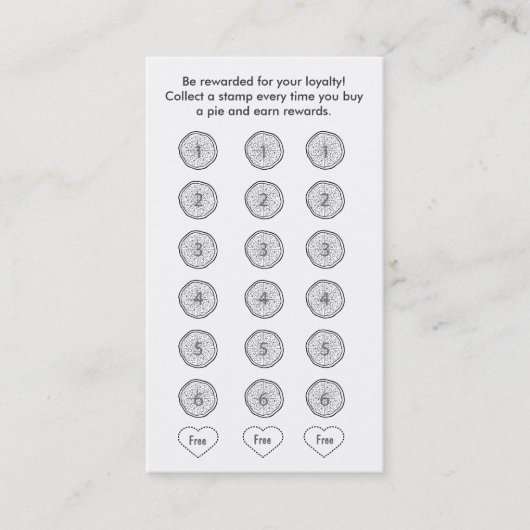 De Kaart van de Loyaliteit van de Klant van het (Voorkant)