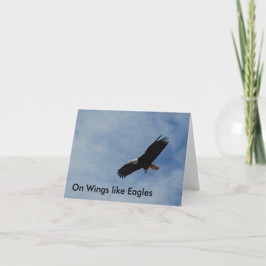 De Kaart van de nota - "op Vleugels zoals Eagles " (Voorkant)