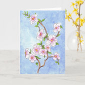 De Kaart van de Nota van de Bloesem van de kers (Gele Bloem)