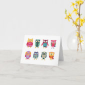 De Kaart van de Nota van de Douane van uilen (Gele Bloem)