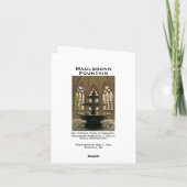 De Kaart van de Nota van de Fontein van het (Achterkant)