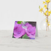 De Kaart van de Nota van de Hydrangea hortensia (Gele Bloem)