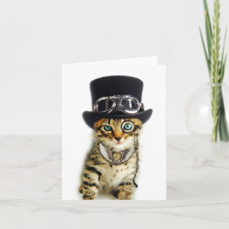 De Kaart van de Nota van de Kat van Steampunk