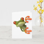 De Kaart van de Nota van de Kikker van de boom (Gele Bloem)