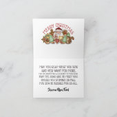 De Kaart van de Nota van de Koekjes van Kerstmis (Binnen)