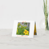 De Kaart van de Nota van de Lelie van de dag (Achterkant)