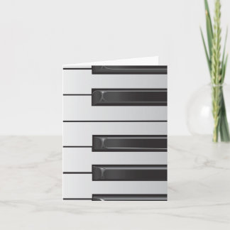 De kaart van de Nota van de Sleutels van de piano