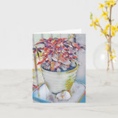 De Kaart van de Nota van de Waterverf van de (Gele Bloem)