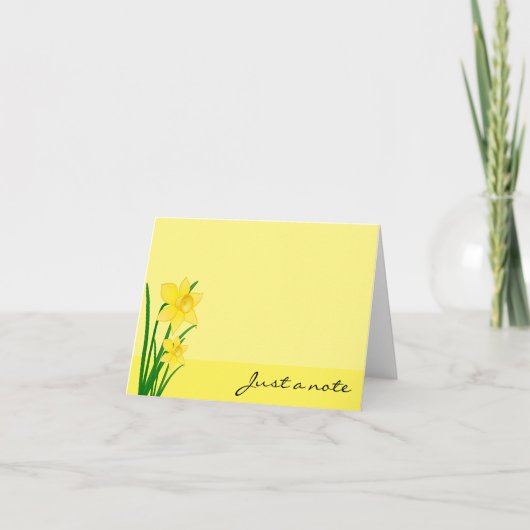 De Kaart van de Nota van gele narcissen (Voorkant)