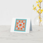 De Kaart van de Nota van het dekbed - Martha (Gele Bloem)