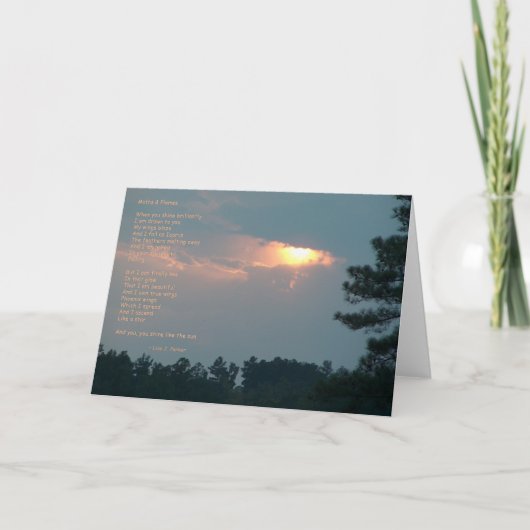 De Kaart van de Nota van het Gedicht van motten & (Voorkant)