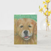 De Kaart van de Nota van het golden retriever (Gele Bloem)