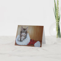 De Kaart van de Nota van het Katje van Kerstmis