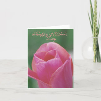 De Kaart van de Nota van het moederdag - Roze Tulp