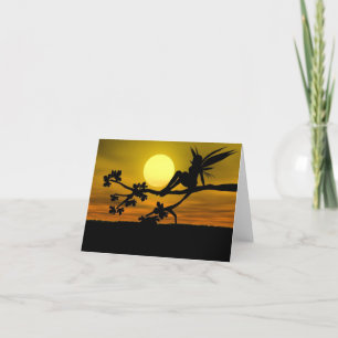 de Kaart van de Nota van Siluetts van de fee