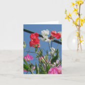 De Kaart van de Nota van Sweetpeas (Gele Bloem)