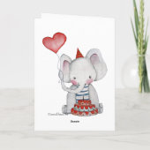 De Kaart van de Olifant van de verjaardag (Achterkant)