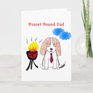 De Kaart van de Papa van Basset Hound