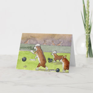 De Kaart van de Pensionering van Corgis van het