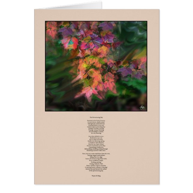 De Kaart van de prefaricating day (Voorkant)