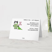 De Kaart van de Pyjama's van de Kat van het (Achterkant)