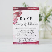 De Kaart van de Reactie RSVP (Staand voorkant)