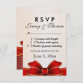 De Kaart van de Reactie RSVP (Voorkant / Achterkant)