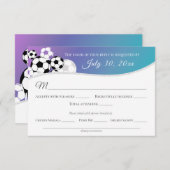 De Kaart van de Reactie van de Voetbal met Keuze v (Voorkant / Achterkant)