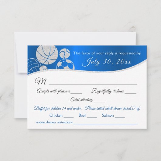 De Kaart van de Reactie van het Thema van sport me (Voorkant)