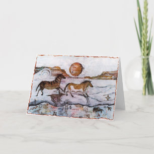 De Kaart van de Rotstekeningen van het Paard van