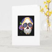 De Kaart van de Schedel van de suiker (Gele Bloem)