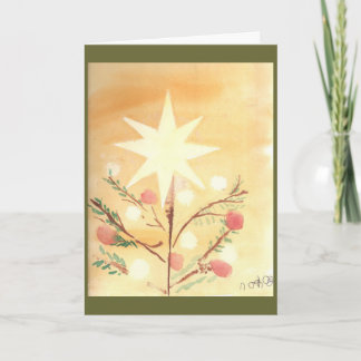 De Kaart van de Ster van Kerstmis van Folkart