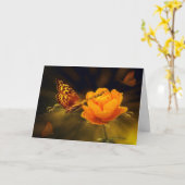 De Kaart van de Sympathie van de vlinder & van de (Gele Bloem)