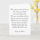 De Kaart van de sympathie - zij is in het Gedicht (Gele Bloem)