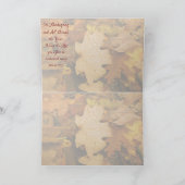 De Kaart van de Thanksgiving van het bladgoud (2) (Binnen)