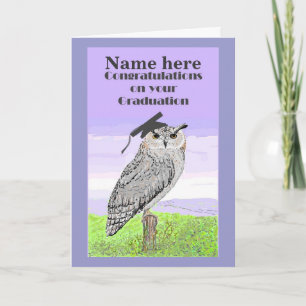 De Kaart van de Uil van de Gelukwensen van