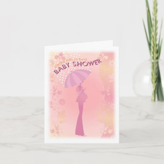 De Kaart van de Uitnodiging van het baby shower
