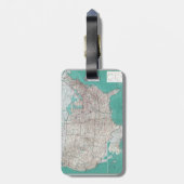 De Kaart van de V.S. Bagagelabel (Achterkant verticaal)