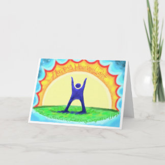 De Kaart van de Vakantie "gelukkige HumanLight"