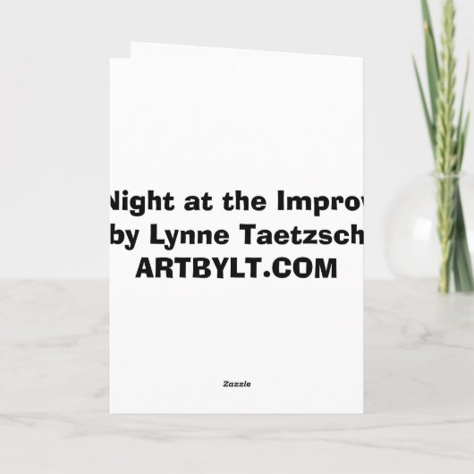 De Kaart van de vakantie: Nacht in Improv (Achterkant)