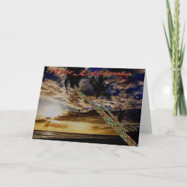 De Kaart van de Vakantie van de Palmen van